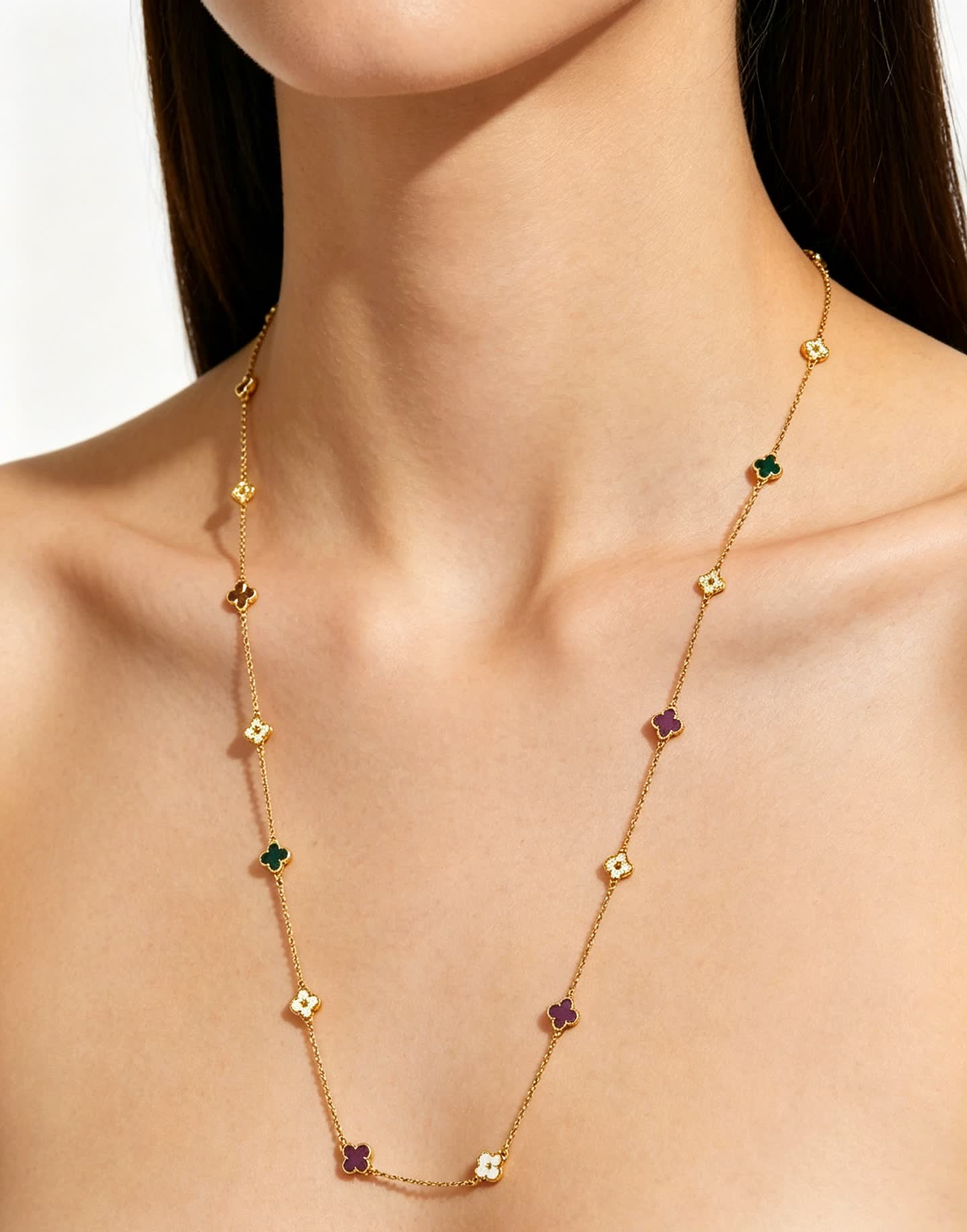 Van Cleef & Arpels Vintage Alhambra Gold Necklace